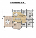 Дом из бревна VZ-144 